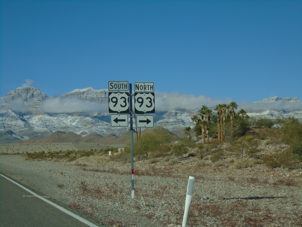 End NV-168 West at US-93