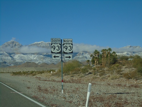 End NV-168 West at US-93