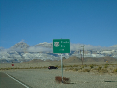 End NV-168 West at US-93