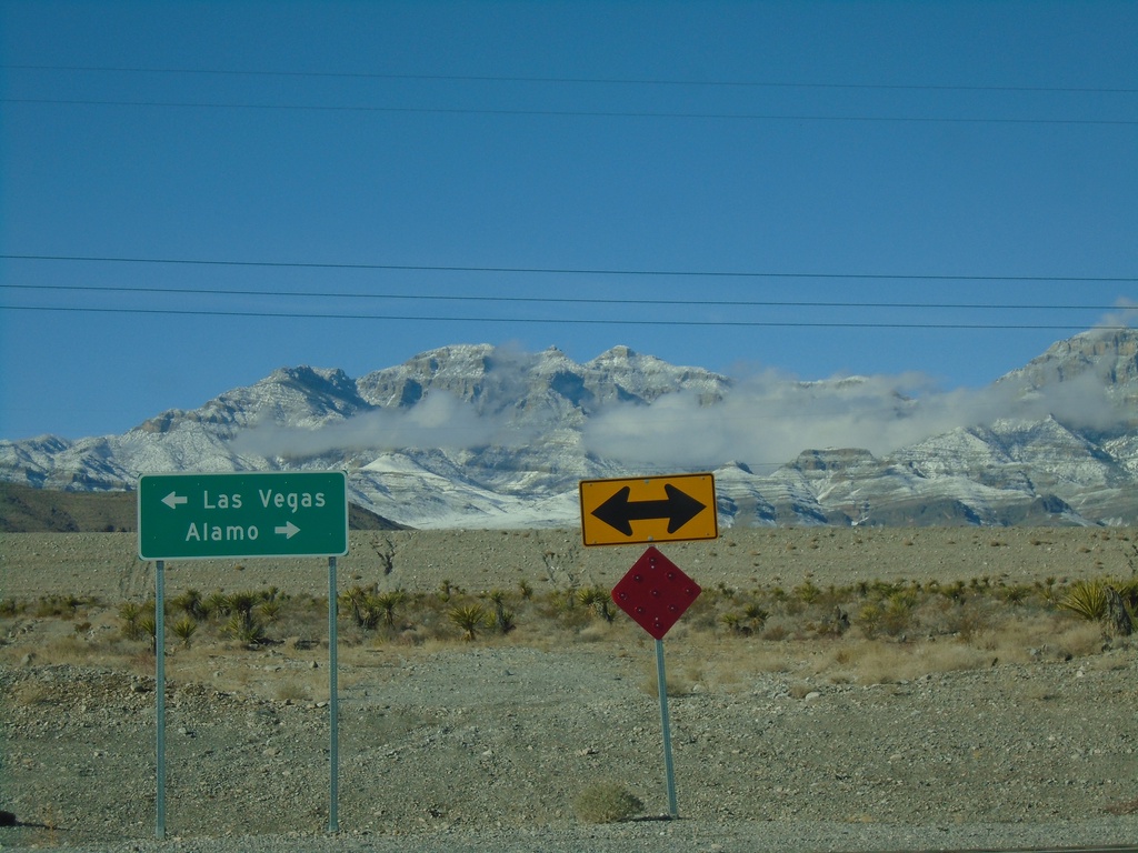 End NV-168 West at US-93