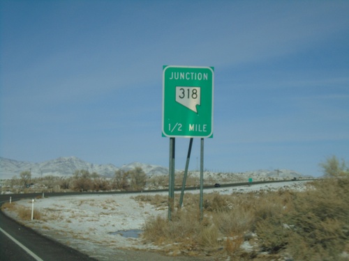 US-93 North Approaching NV-318