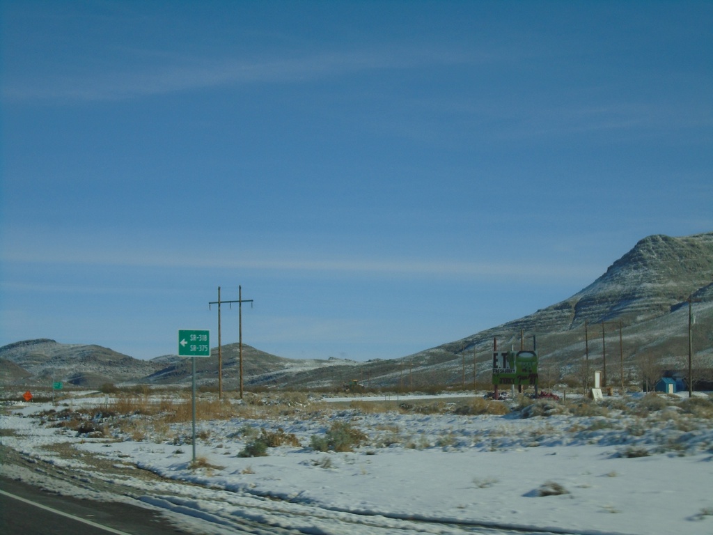 US-93 North Approaching NV-318/To NV-375