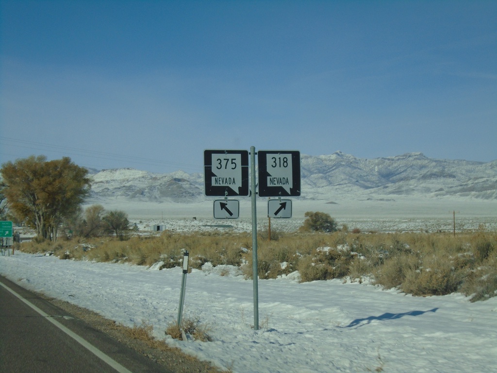 NV-318 North at NV-375