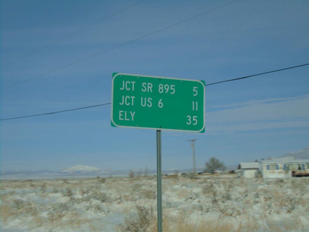 NV-318 North - Distance Marker