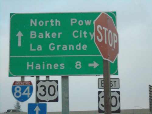 River Lane East at US-30 East And Approaching I-84