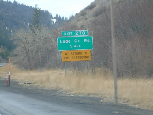 I-84 East - Exit 270