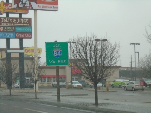 US-30 West Approaching I-84