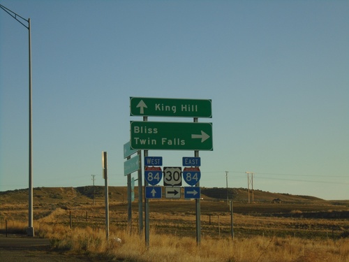 End BL-84 East at I-84