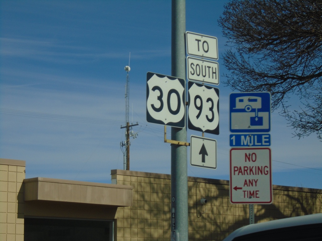 US-30 West/Bus. US-93 South - To US-93