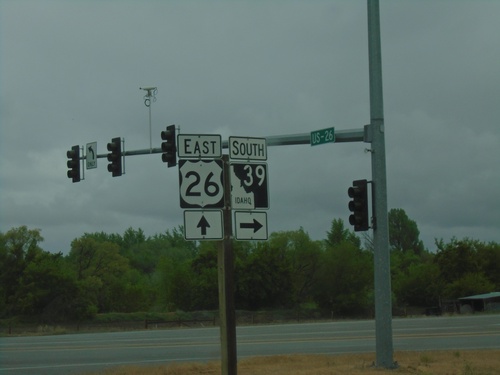 US-26 East at ID-39 South