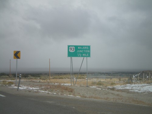 US-50 East/US-6 East/US-93 South Approaching Majors Jct.