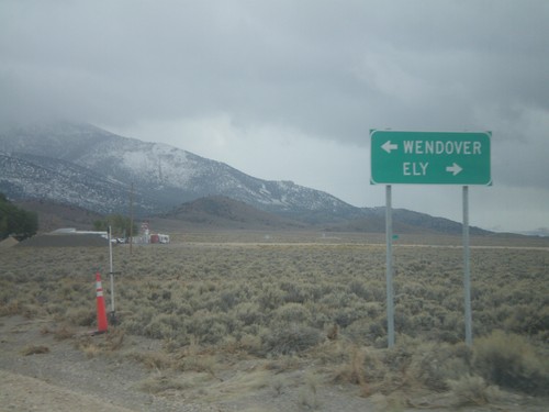 US-93 South Approaching US-93 Alt. (Lages Jct)