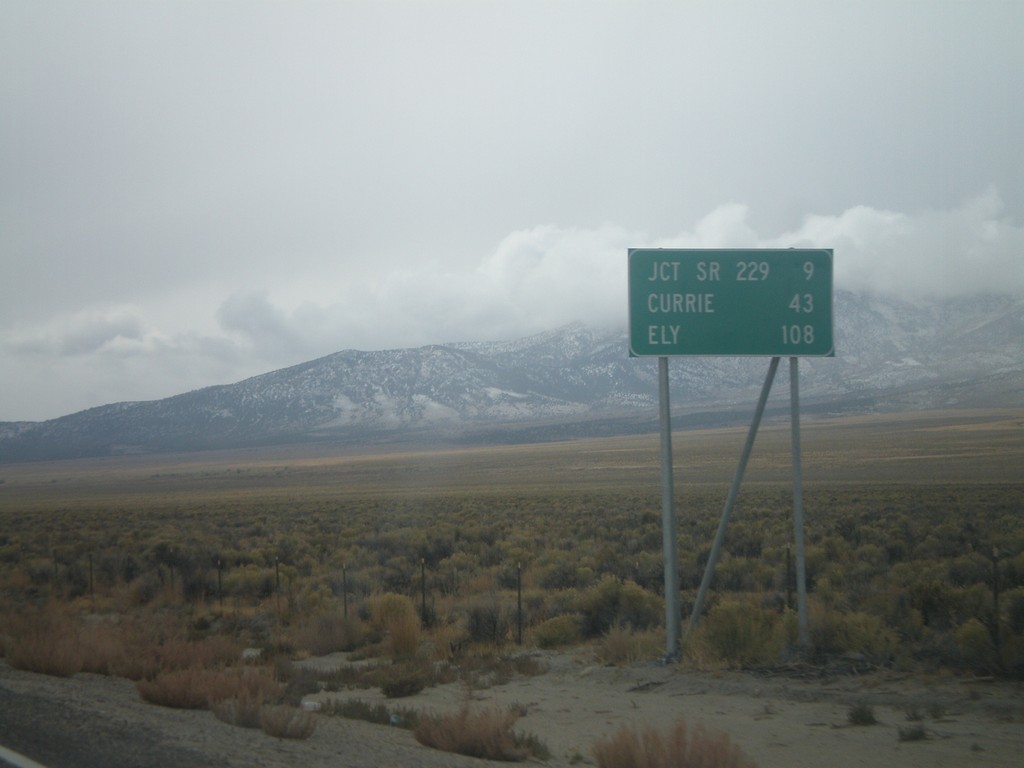 US-93 South - Distance Marker