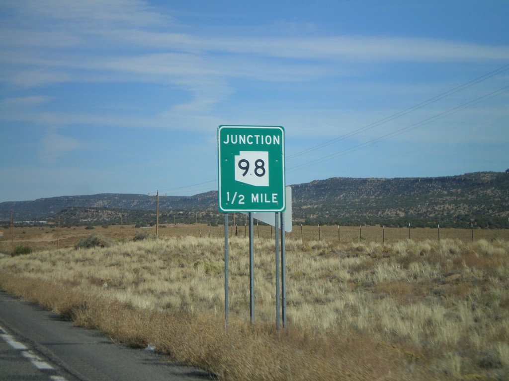 US-160 East Approaching AZ-98