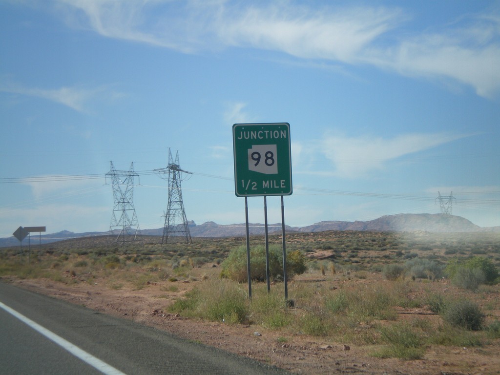 US-89 South Approaching AZ-98