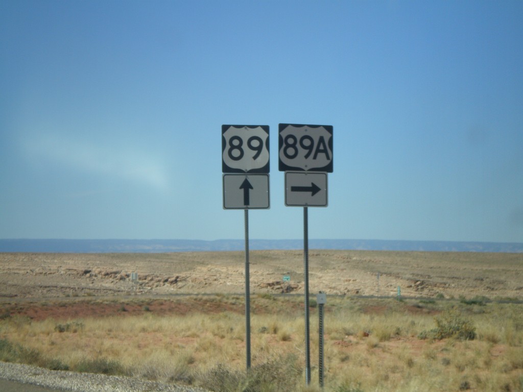 US-89 South at US-89A