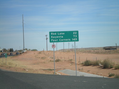 US-160 East - Distance Marker