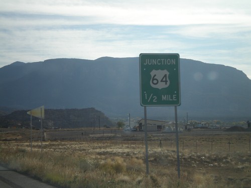 US-160 West Approaching US-64