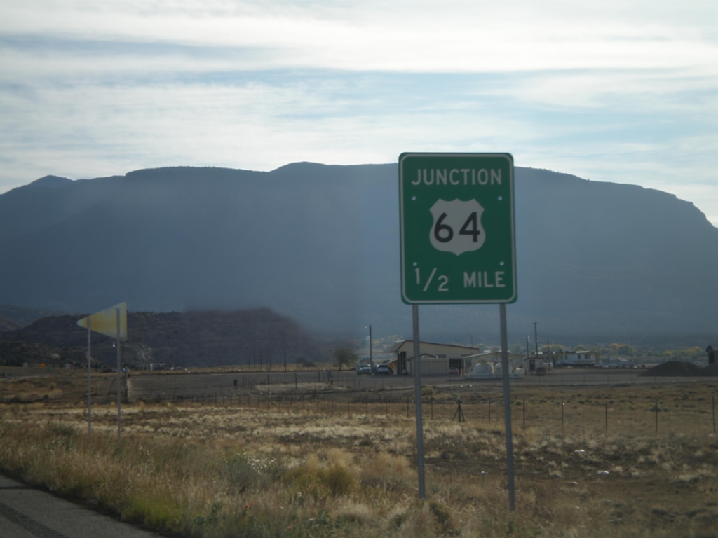 US-160 West Approaching US-64