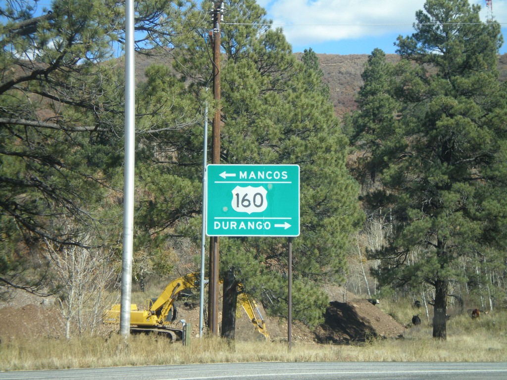 End CO-140 North at US-160