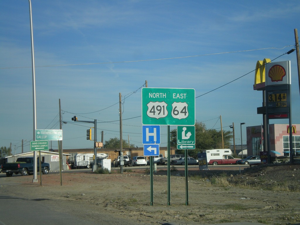 US-64 East Approaching US-491