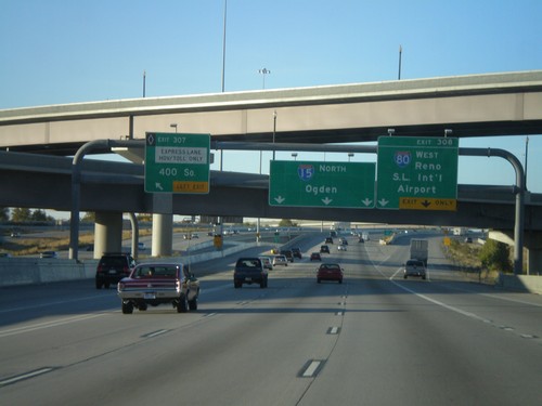 I-15 North/I-80 West - Exits 307 and Exit 308