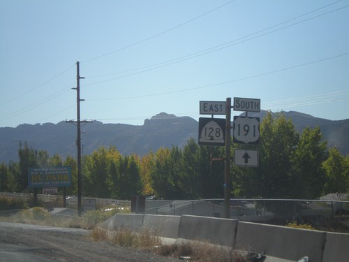 US-191 South at UT-128