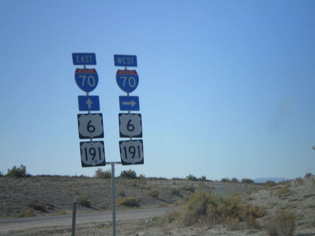 UT-19 West at I-70/US-6/US-191 Onramps