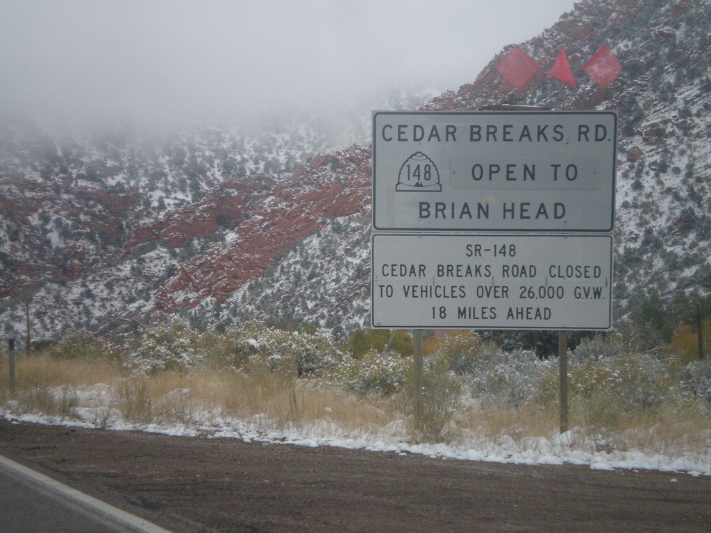 UT-14 East - Cedar Breaks Road Status