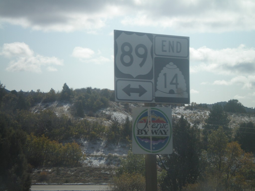 End UT-14 East at US-89