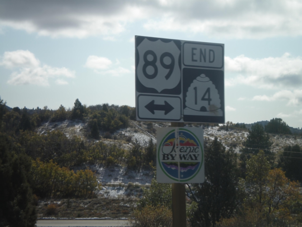 End UT-14 East at US-89