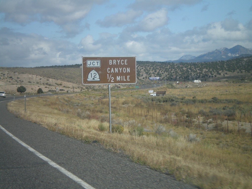 US-89 North Approaching UT-12