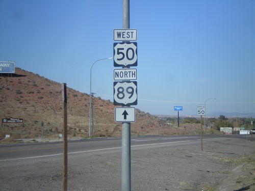 US-50 West/US-89 North - Entering Salina