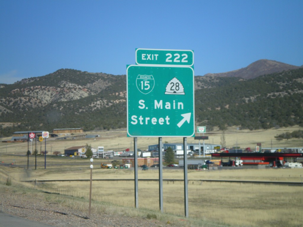 I-15 North - Exit 222