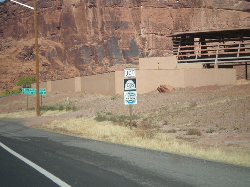 US-191 North Approaching UT-128