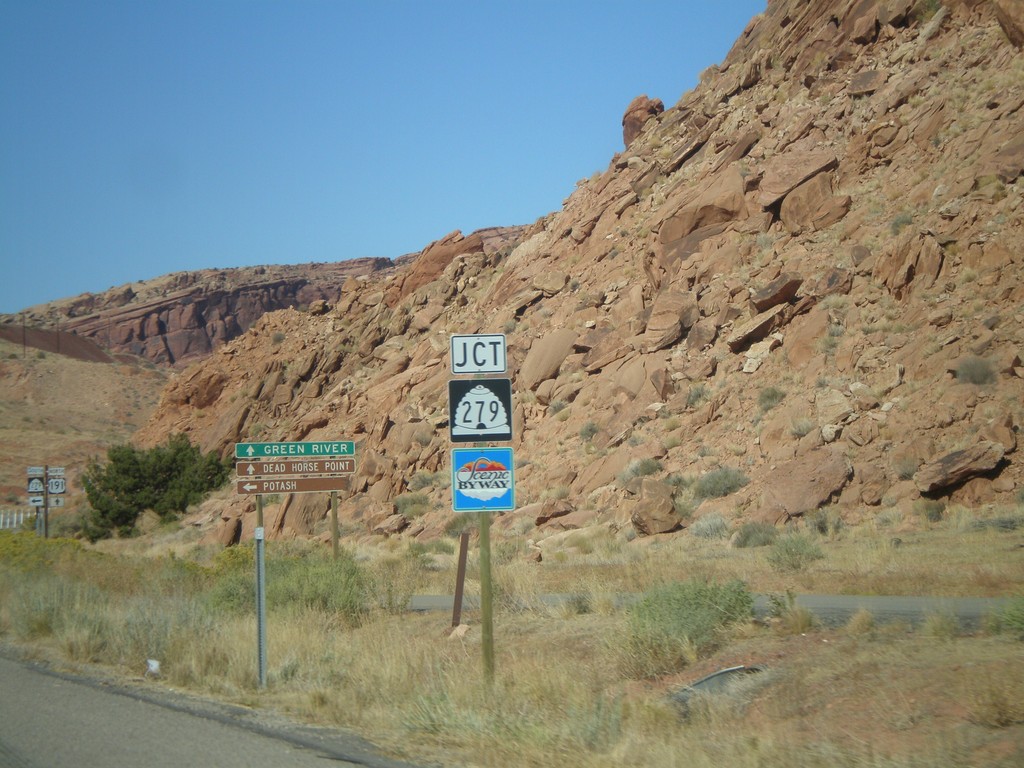 US-191 North Approaching UT-279