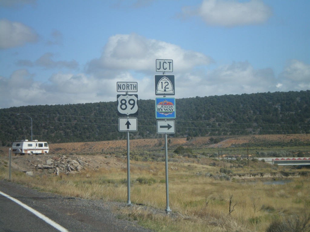 US-89 North at UT-12 East