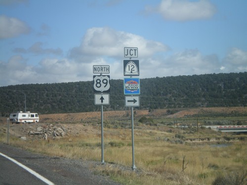 US-89 North at UT-12 East