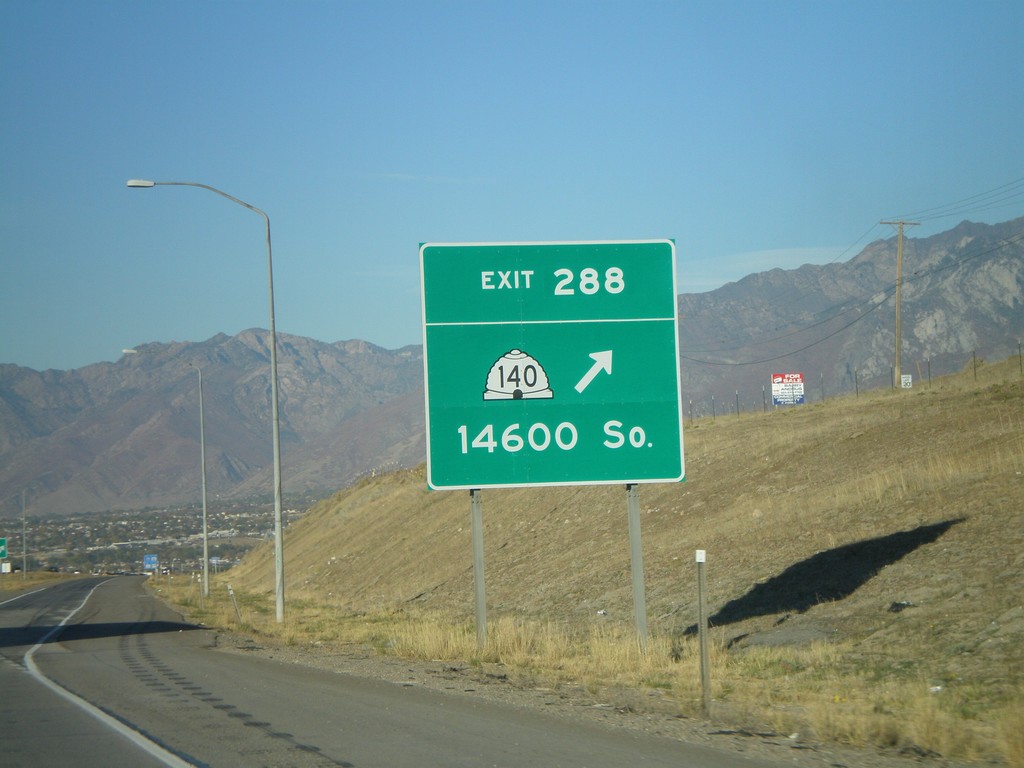 I-15 North - Exit 288