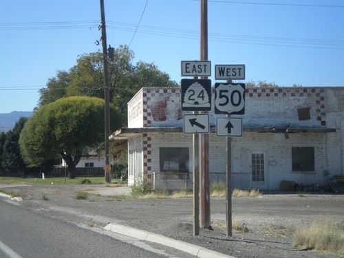 US-50 West at UT-24 East