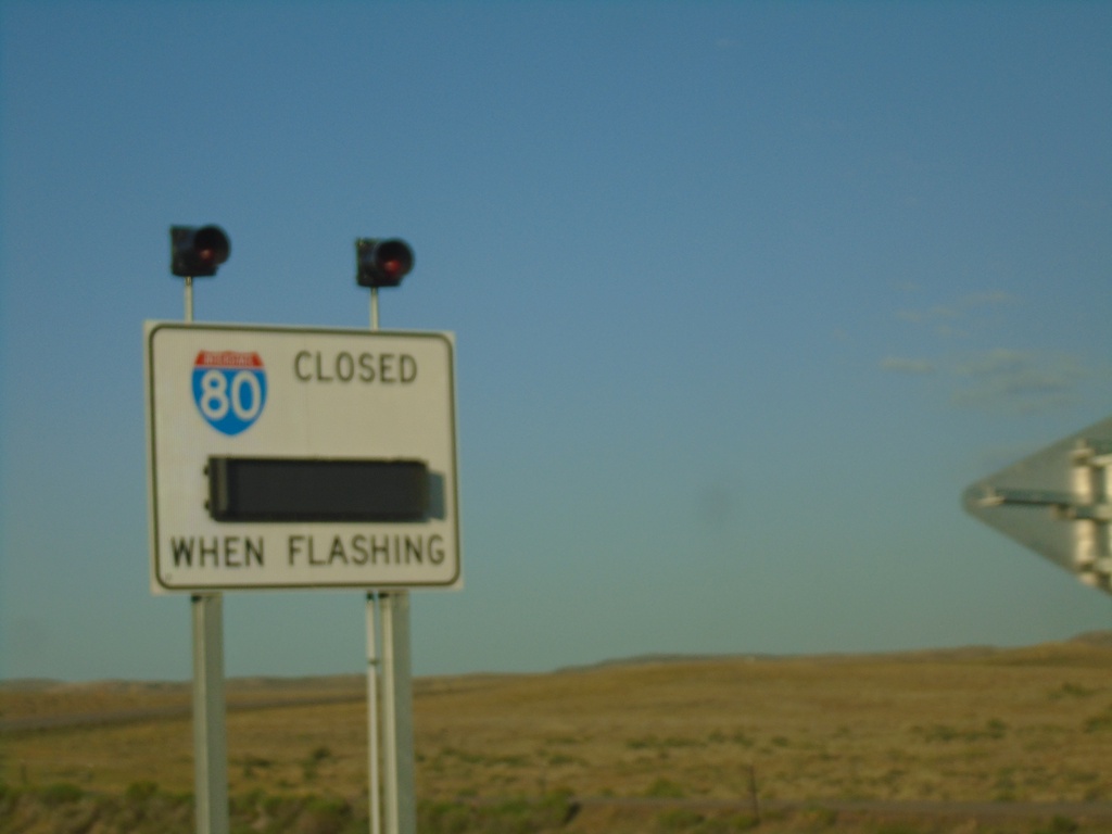 US-189 South - I-80 Closed When Flashing