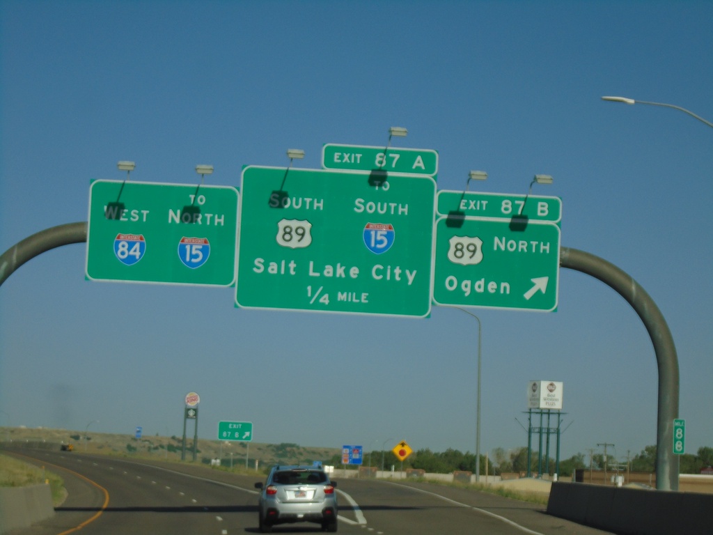 I-84 West - Exits 87A and 87B