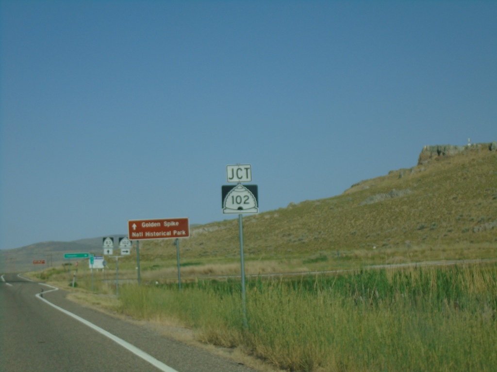 UT-83 North Approaching UT-102