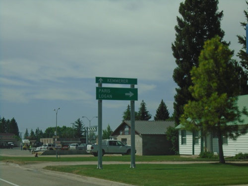 US-30 East/US-89 South at US-30/US-89 Split