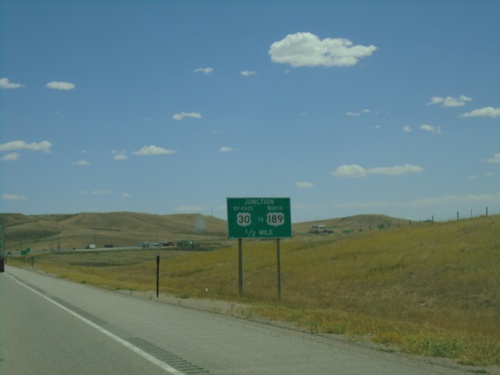 US-30 East Approaching Bypass US-30