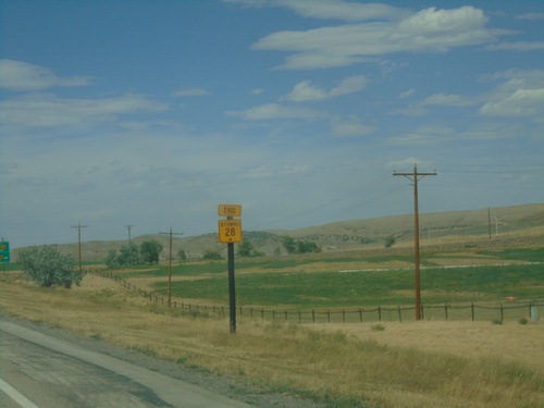 End WY-28 East at US-287/WY-789