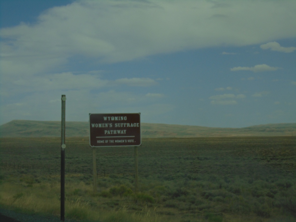 WY-28 East - Wyoming Women Suffrage Pathway