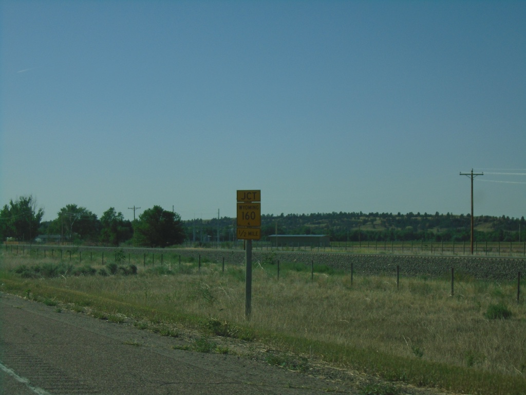 US-26 East Approaching WY-160