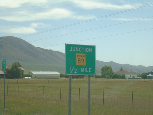 US-30 East Approaching WY-89