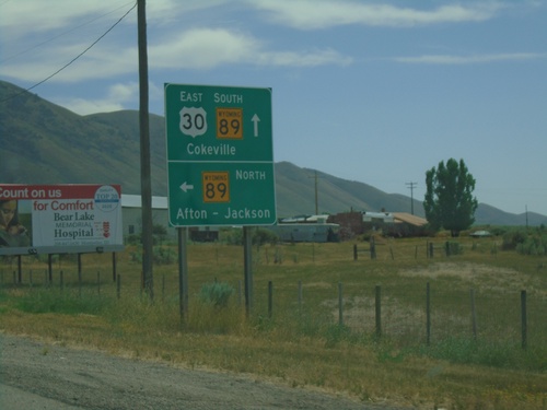 US-30 East at WY-89 - Border Junction